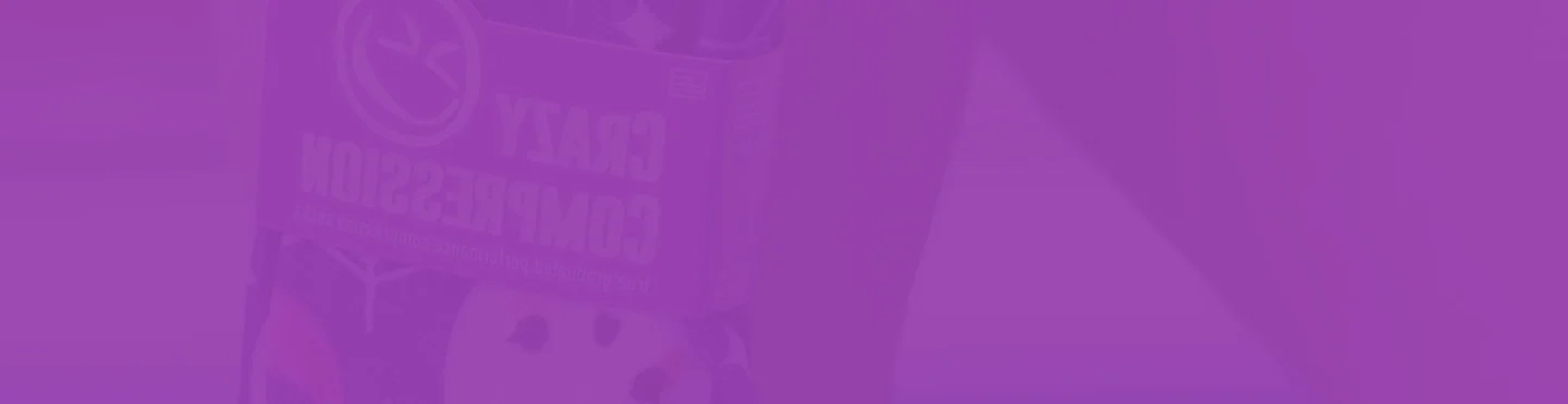 Wide purple Crazy Compression banner