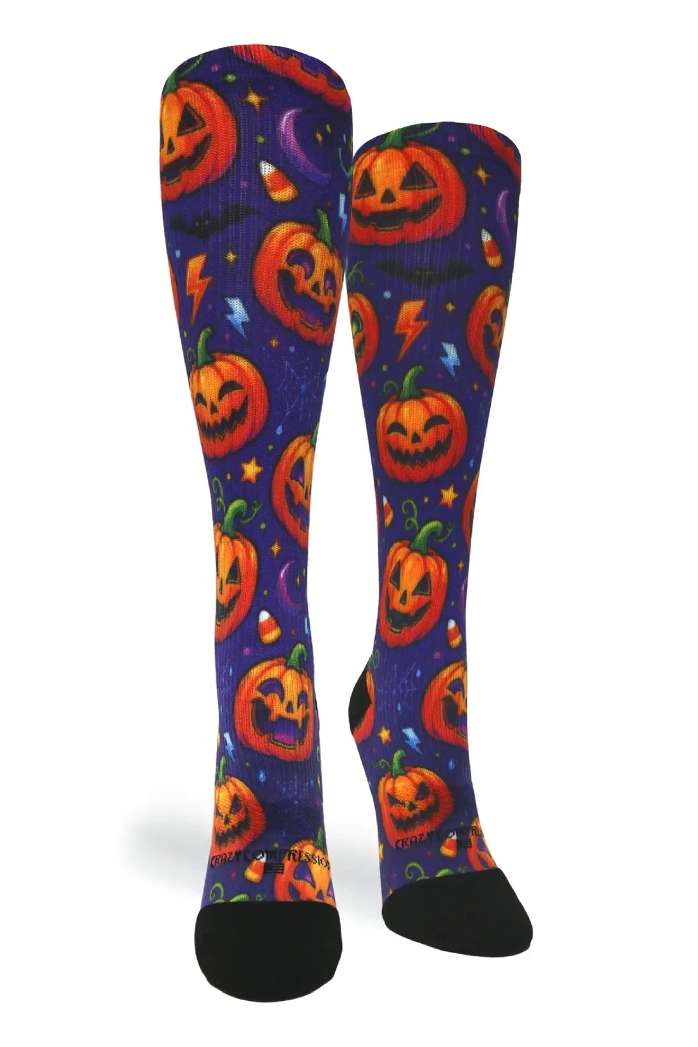 Pumpkin Bash compression socks
