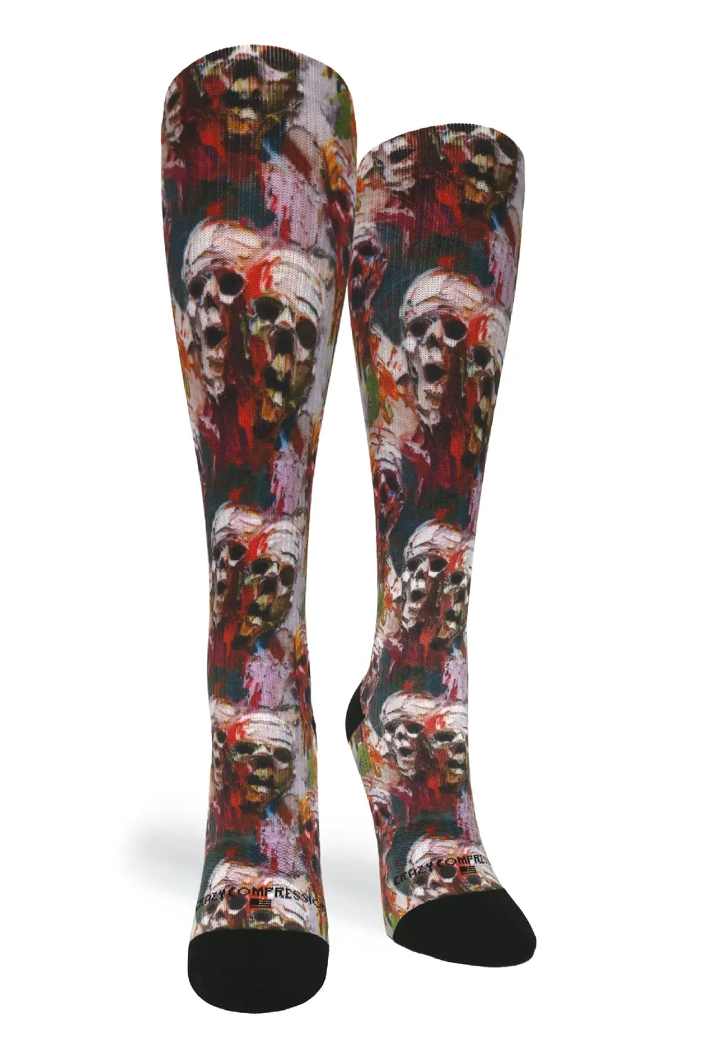 Faces Horror compression socks